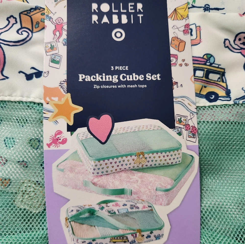 Roller Rabbit × Target Multicolor Packing Cube Set - Picture 5 of 6